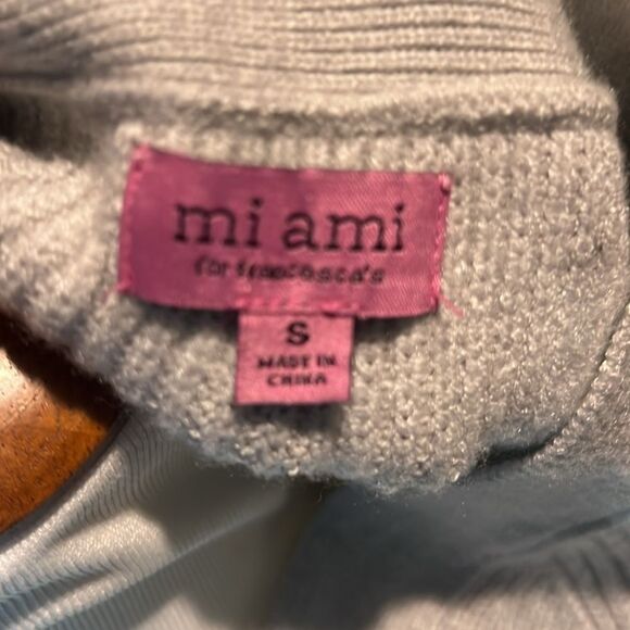 Mi Ami small Sweater in Pale Gray. WT251 - Picture 5 of 6